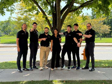 Team outside the office